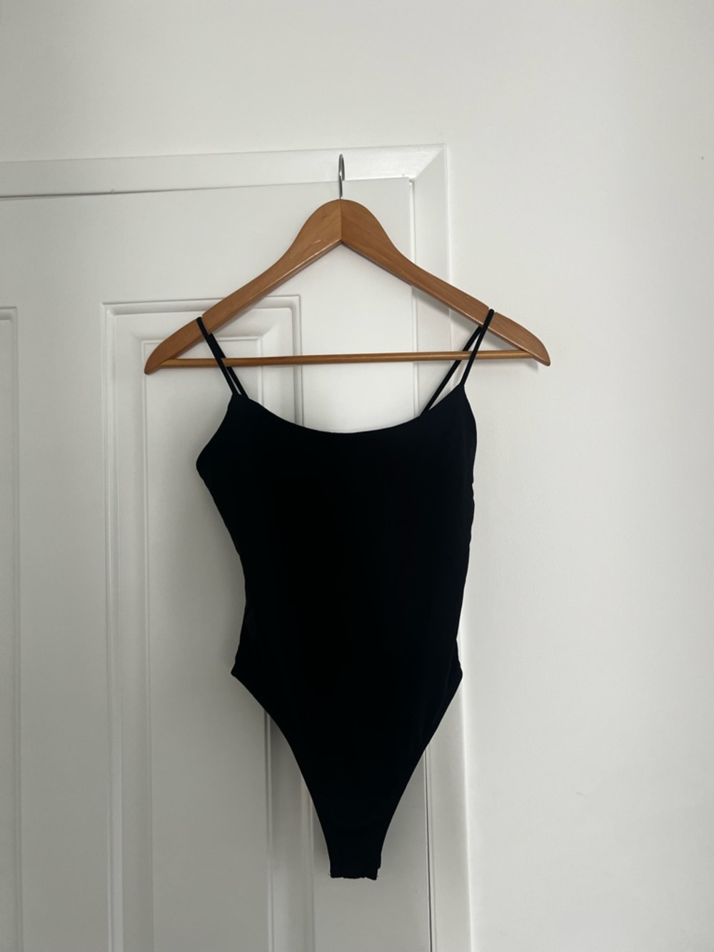 Zara Black Spaghetti-Strap Bodysuit